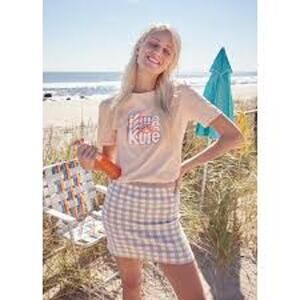 THE MODERN KULE ORANGE SLICE PEACH Tee Womens Size XL NWT NEW